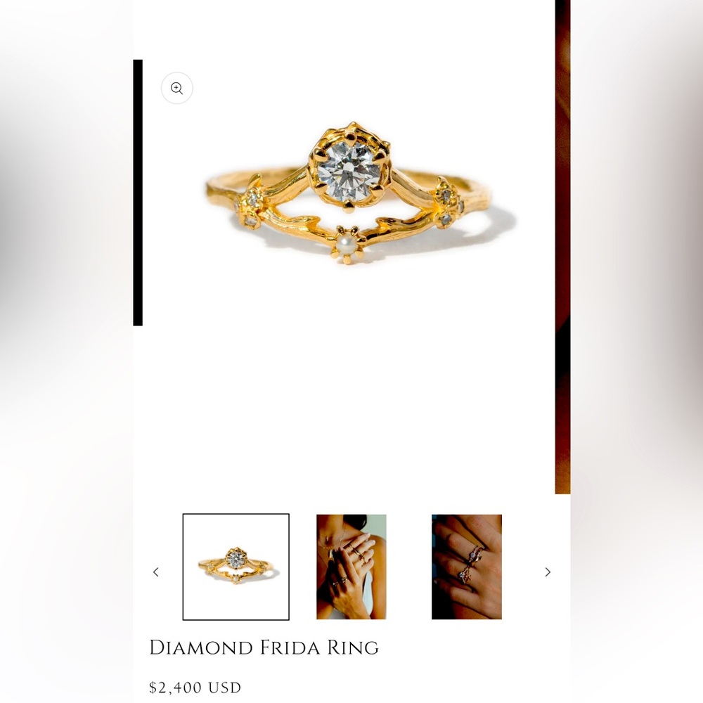Sofia Zakia Lavender Sapphire Frida Ring - sz 3.75